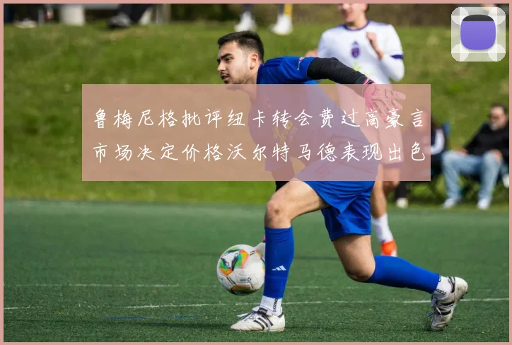 鲁梅尼格批评纽卡转会费过高豪言市场决定价格沃尔特马德表现出色